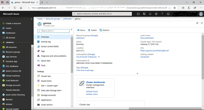 Create A Linux-Based Clusters In HDInsight