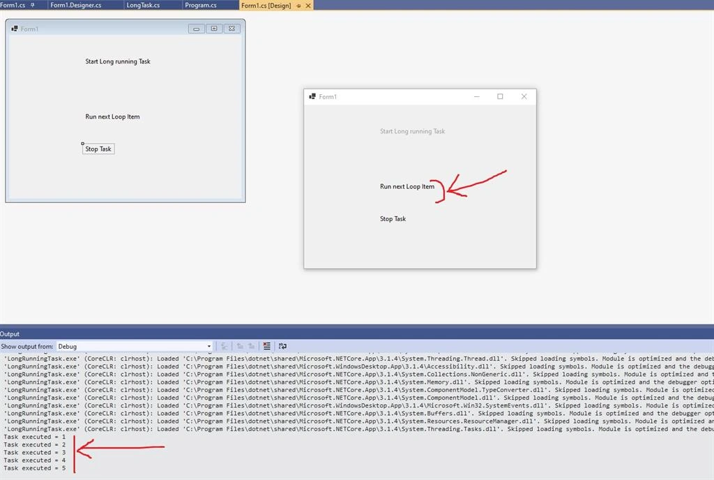 Create A Long Running Task In C#.NET Core