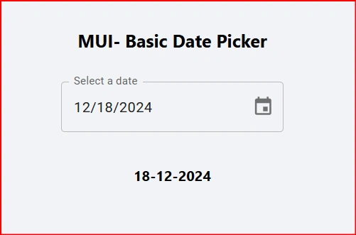 Basic date picker