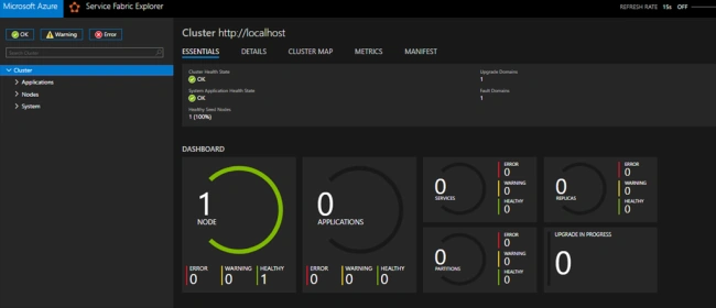 Create a MicroService in ASP.NET Core using Azure Service Fabric