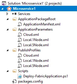Create a MicroService in ASP.NET Core using Azure Service Fabric