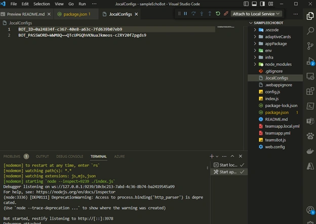 Visual Studio Bot