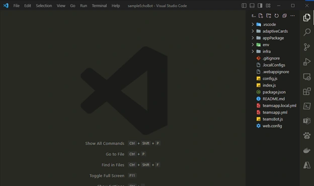 Visual Studio folder structure