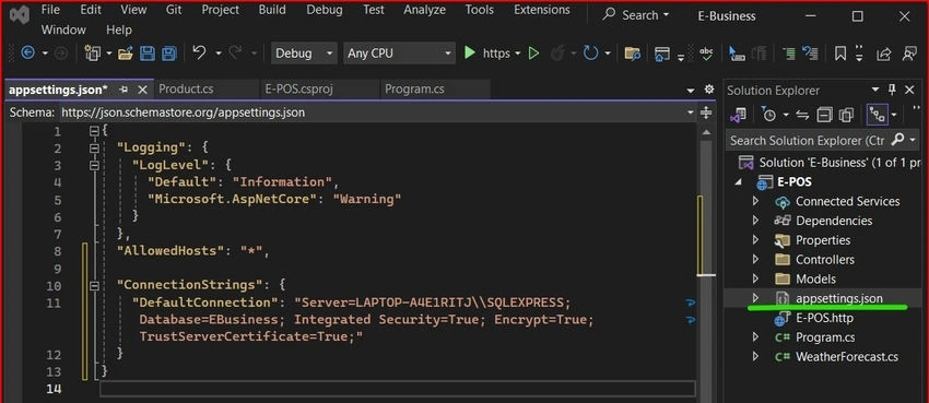 Add ConnectionStrings