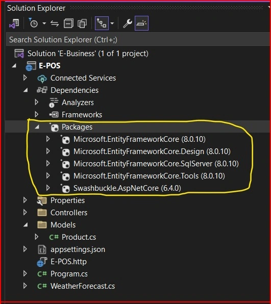 Installed packages