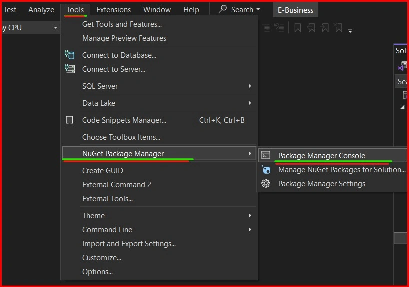 Manager console