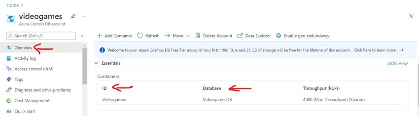 Create a .NET 5 App to perform CRUD operations on Azure Cosmos DB (SQL API) using EF Core