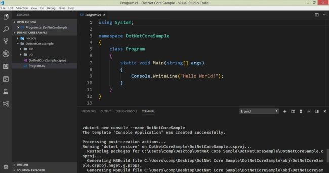 basic console application