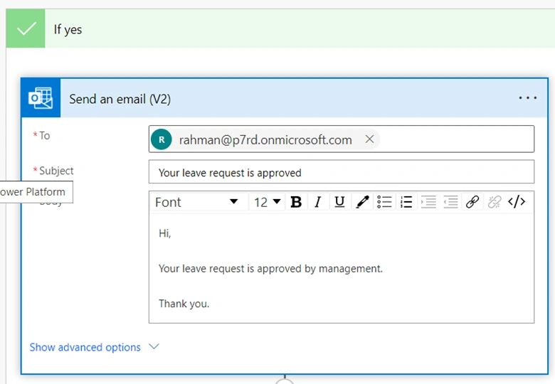 Send email