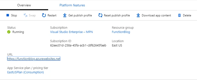 Create A Sever Less App Using Azure Function