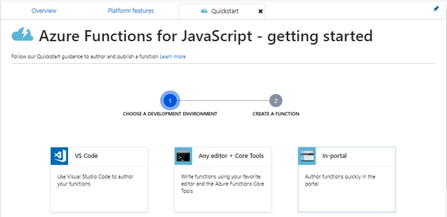 Create A Sever Less App Using Azure Function