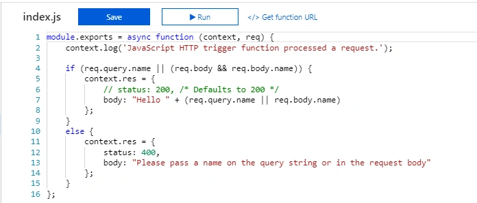 Create A Sever Less App Using Azure Function