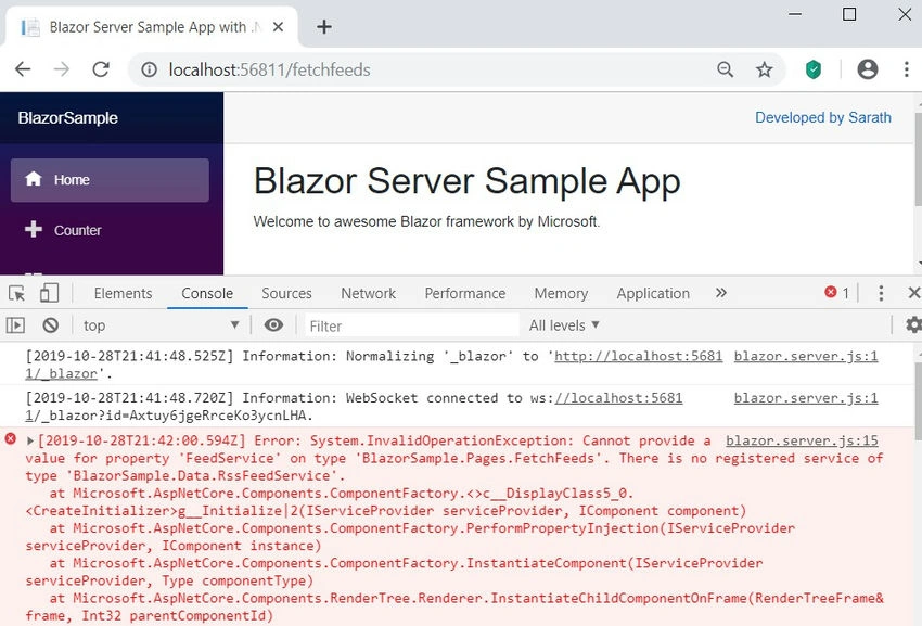 Run application