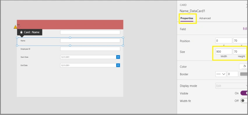 Create a Customized PowerApps Form