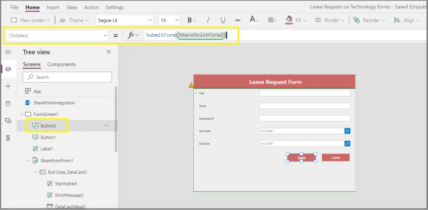 Create a Customized PowerApps Form