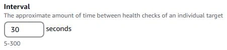 Health Check Interval
