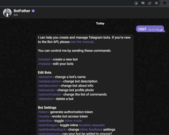 Telegram bot using Node JS