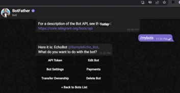 Telegram bot using Node JS