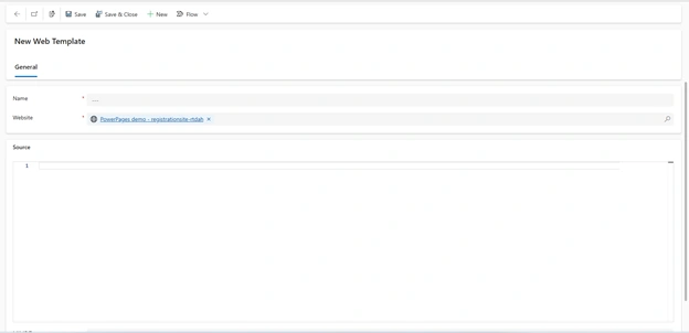 Create new Web Template