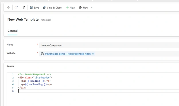 New Web Template