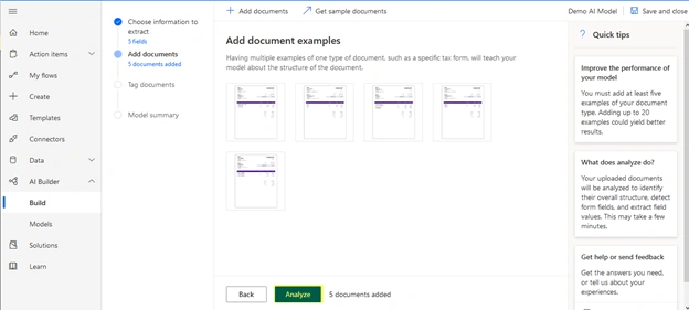 Create AI Model using AI Builder to Extract Data from Document in Power Platform