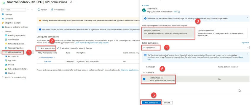 API permissions