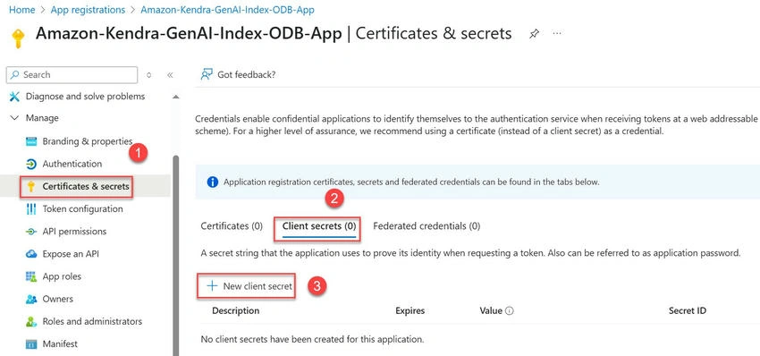 Client secrets