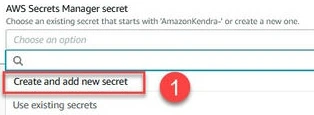 Create and add a new secret