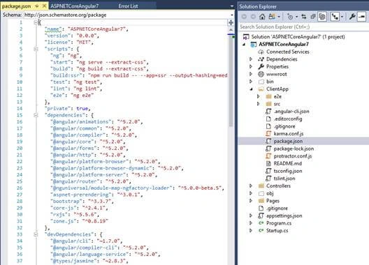 Getting Started With Angular 7 And ASP.NET Core 2.1