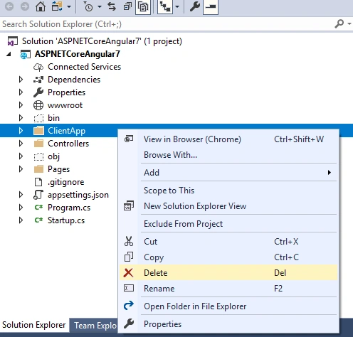 Getting Started With Angular 7 And ASP.NET Core 2.1