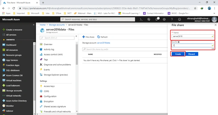 Azure File Sync Service