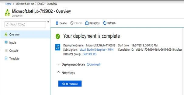 Create An Azure IoT Hub To Connect To Cameras