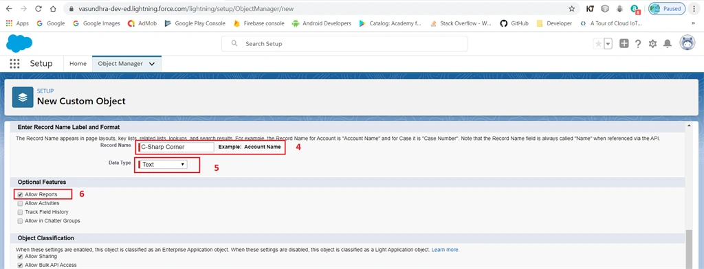 Creating Custom Objects In Salesforce Lightning Platform