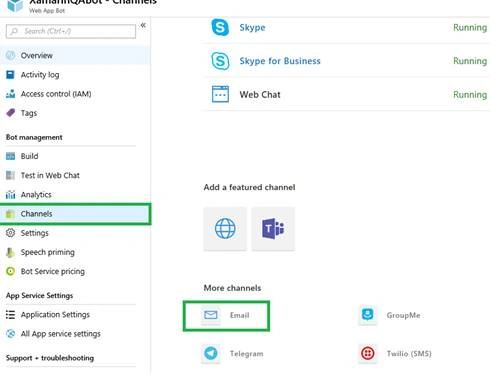 Create and Build an Email Bot Using Microsoft Bot Framework