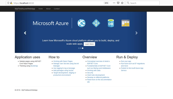 Create and Deploy Your First .Net Core App in Azure App Service