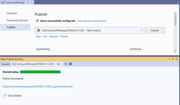 Create and Deploy Your First .Net Core App in Azure App Service
