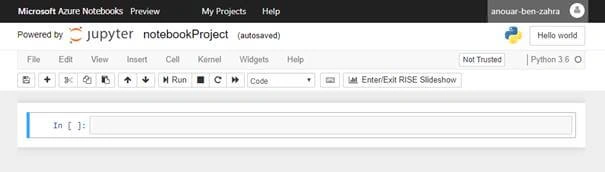 Create And Share Azure Notebook