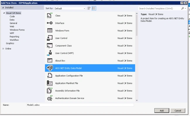 ADO.NET Entity Data Model