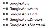 Create And Update Google SpreadSheet Via Google API.NET Library