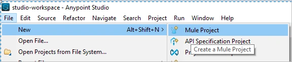 New Mule Project
