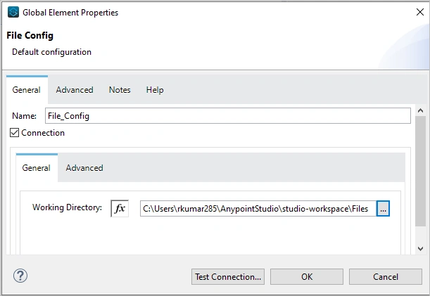 File config