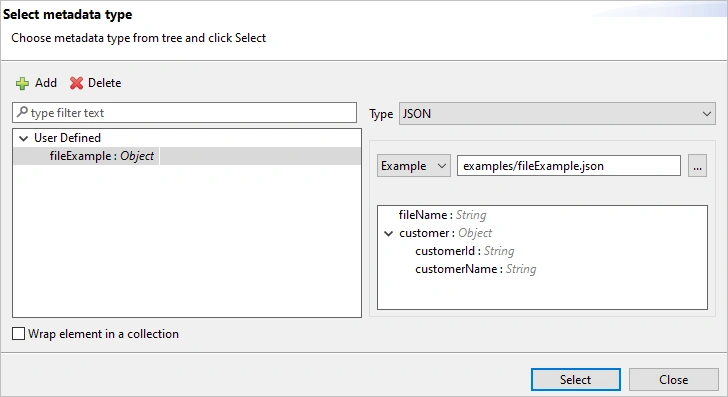 Metadata type