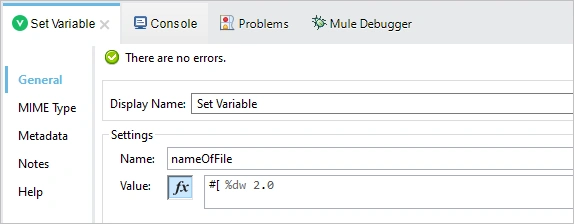 Set Variable