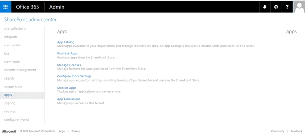 Admin Center