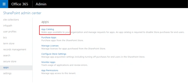 App Catalog