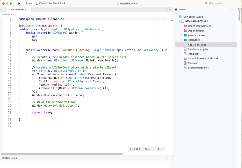 Create Apps for iOS with .NET 7
