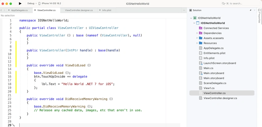 Create Apps for iOS with .NET 7