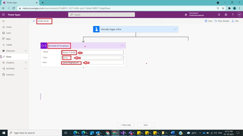 Usage of Create Array Function in Power Automate