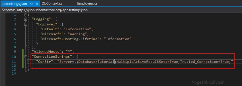 Create Asp.Net Core Web API with Entity Framework Code First Approach