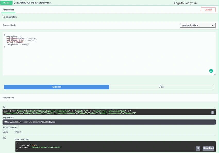 Create Asp.Net Core Web API with Entity Framework Code First Approach